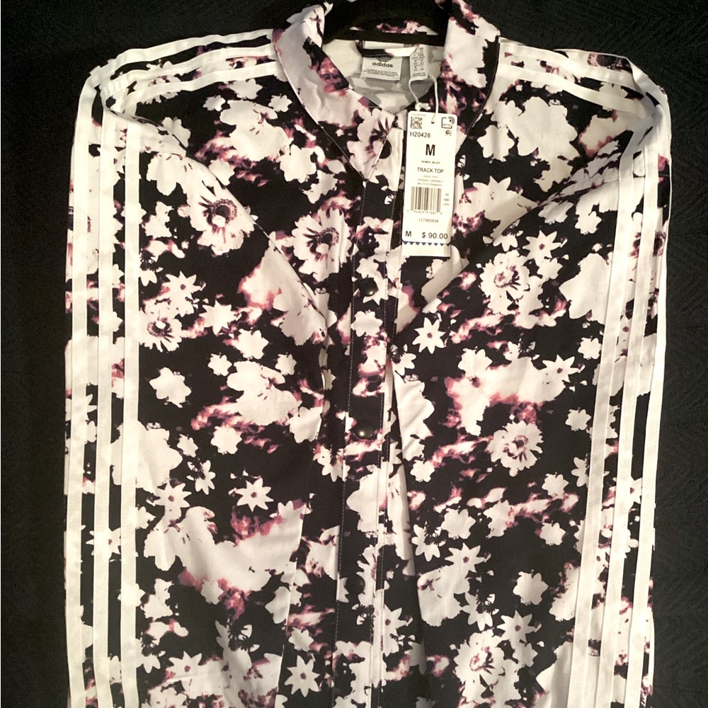 Adidas Originals Floral Womens Track Jacket Multicolor NWT/ Size Med